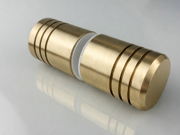 40mm x 32mm Diameter Double Pull Knob - Brushed Champagne